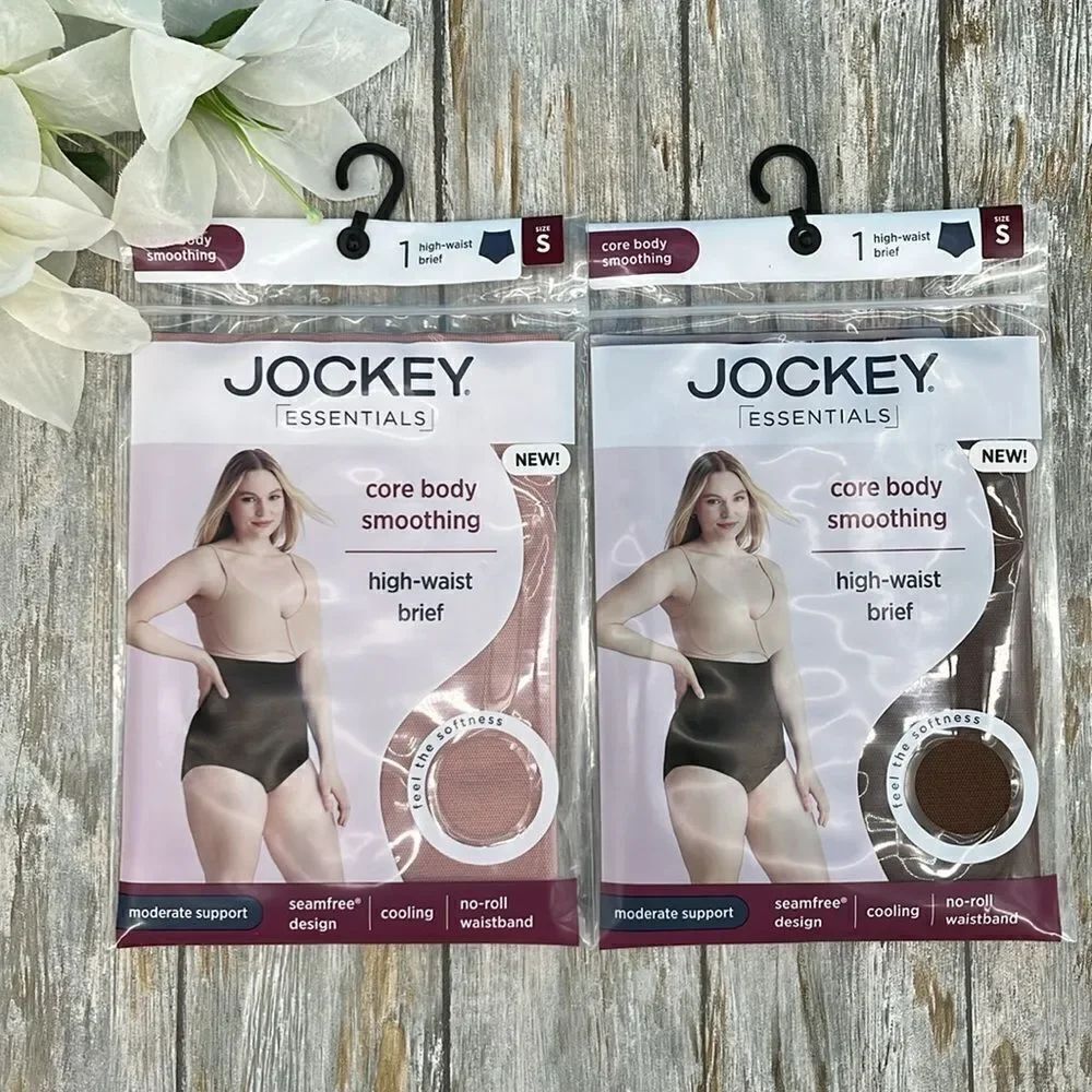 Women's Core Body Smoothing High-Waist Brief Cooling Underwear 2-Pack Size S